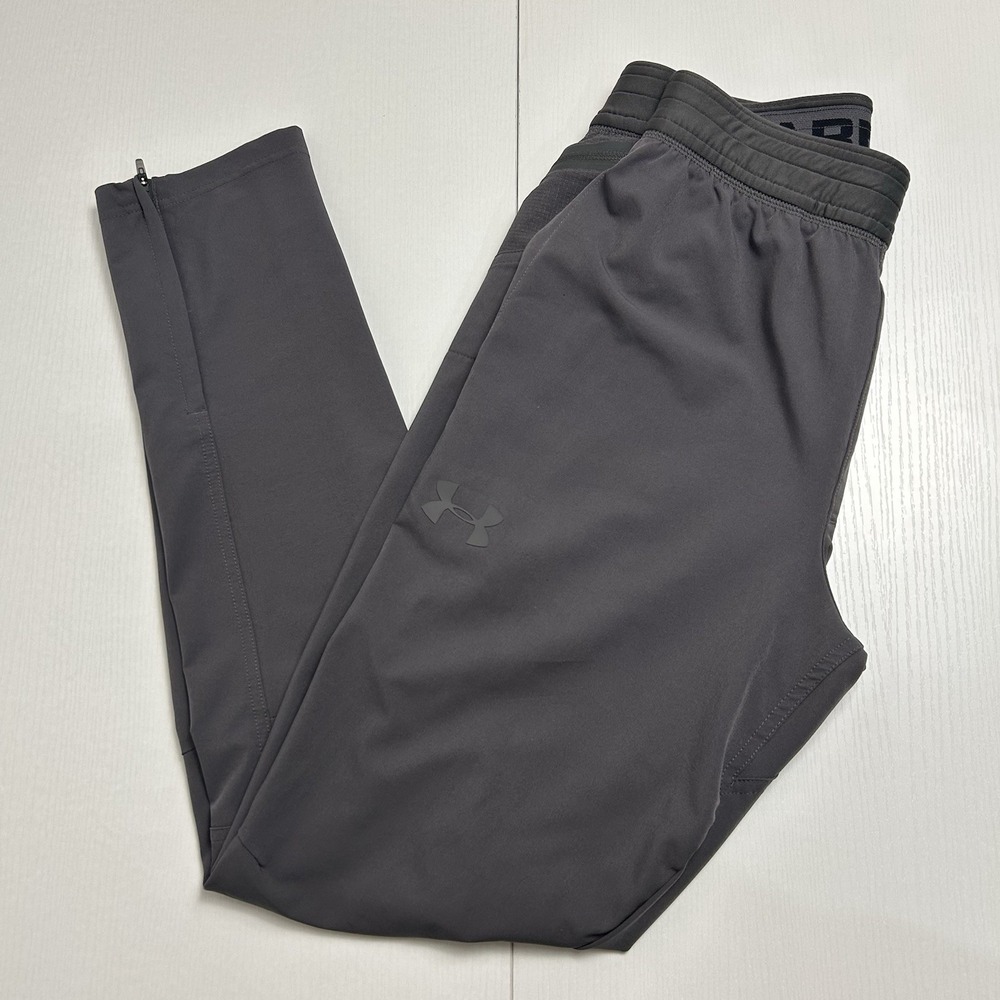 Under Armour Sportstyle Woven Tapered Pants Mens Sz Medium Gray Utility Training